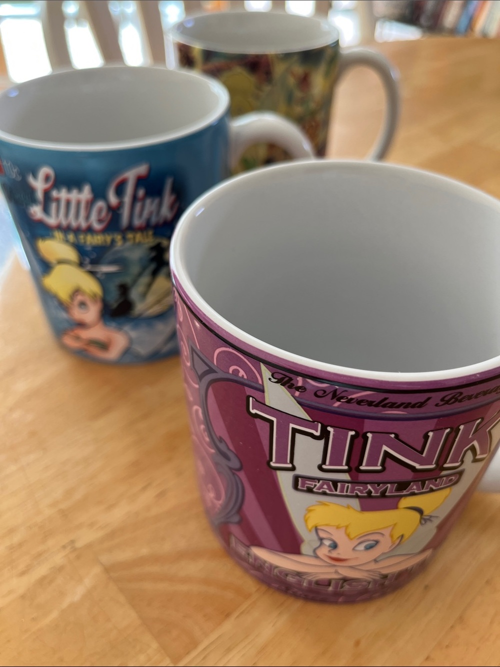 Disney Store Authentic Originals Exclusives Tinkerbell Mugs (set of 3)